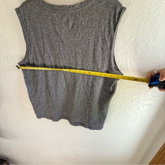 Madewell Heathered Gray Boxy Crop Muscle Tee Relaxed Fit Women’s Size 2X - Picture 11 of 12